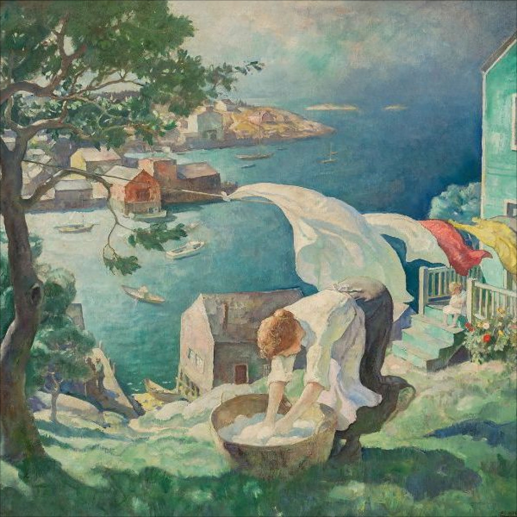N.C. Wyeth - Wash Day by N.C. Wyeth