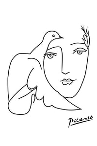 Picasso face dove