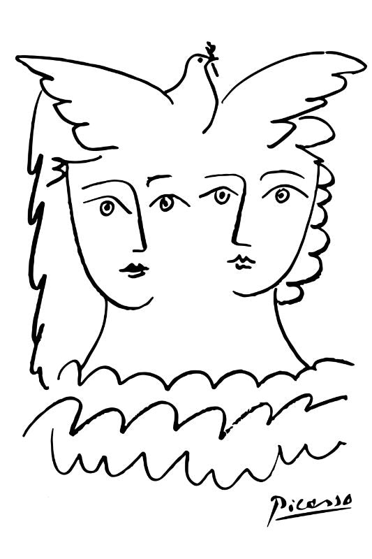 Picasso women with a dove